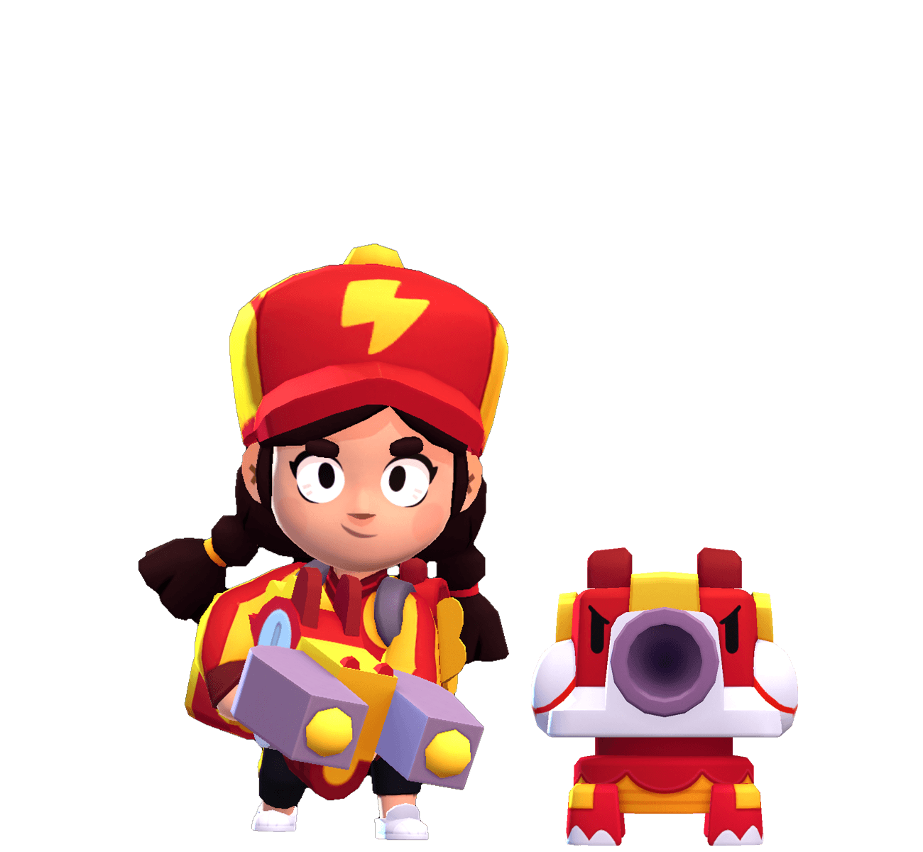 Jessie Wiki Estrategias E Skins Brawl Stars Dicas - desenho da jessie com a torreta do brawl stars