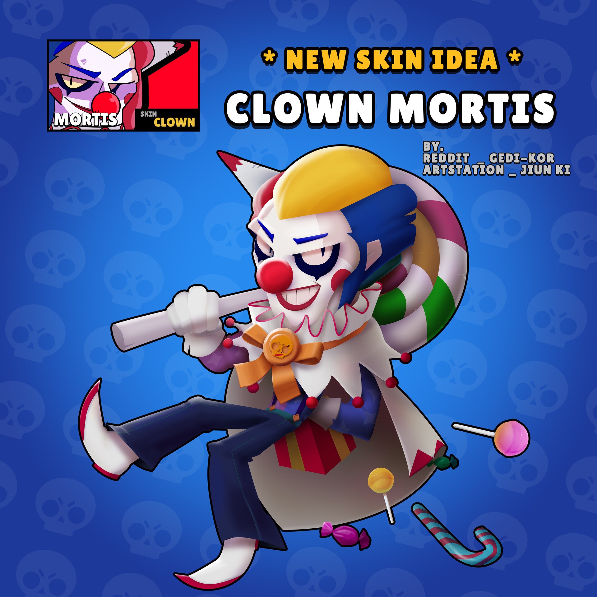 As Melhores Skins Criadas Pelo Gedi Kor Bests Skins Ideias Brawl Stars - mortis brawl stars bruxa sombria