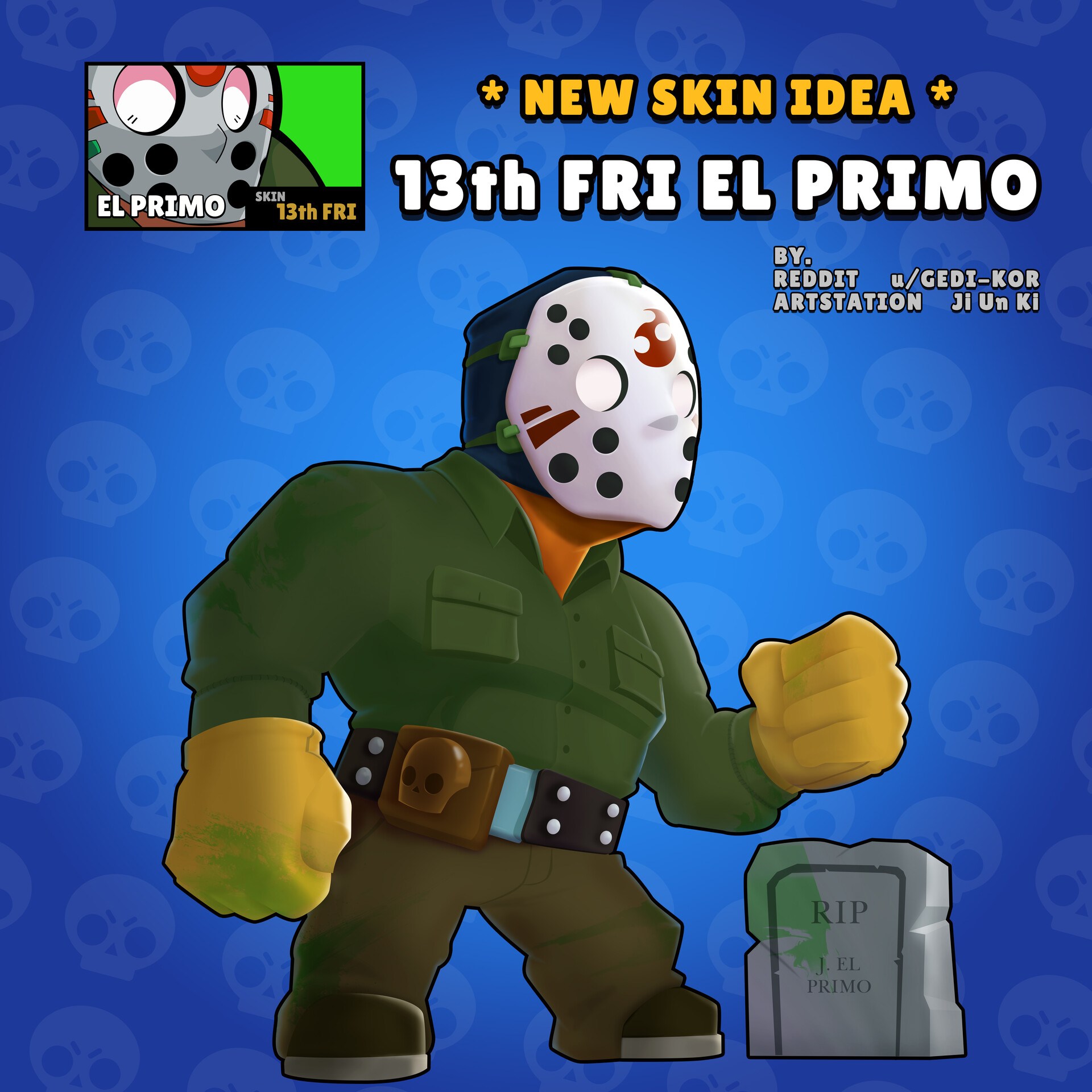 As Melhores Skins criadas pelo gedi_kor (Bests Skins Ideias) - Brawl Stars