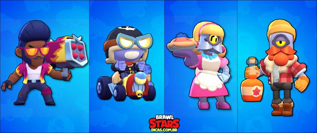 Novas Skins para Brock, Carl e Barley