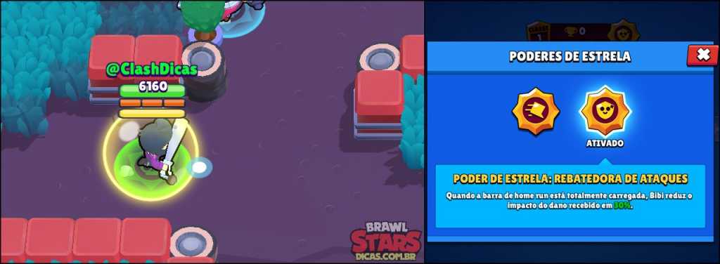 Novo Poder de Estrela Rebatedora de Ataques da Bibi Novo Poder de Estrela da Bibi