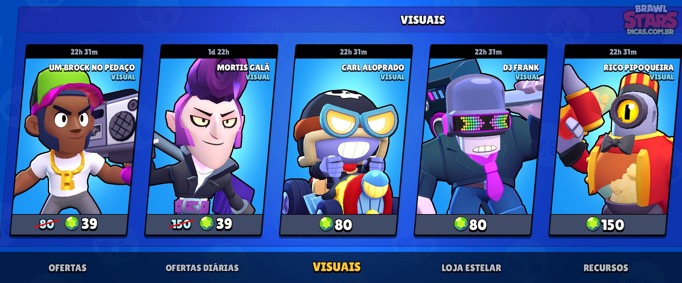 Ofertas De Skins Todos Dias Durante Essa Semana Brawl Stars Dicas - brawl stars loja estelar