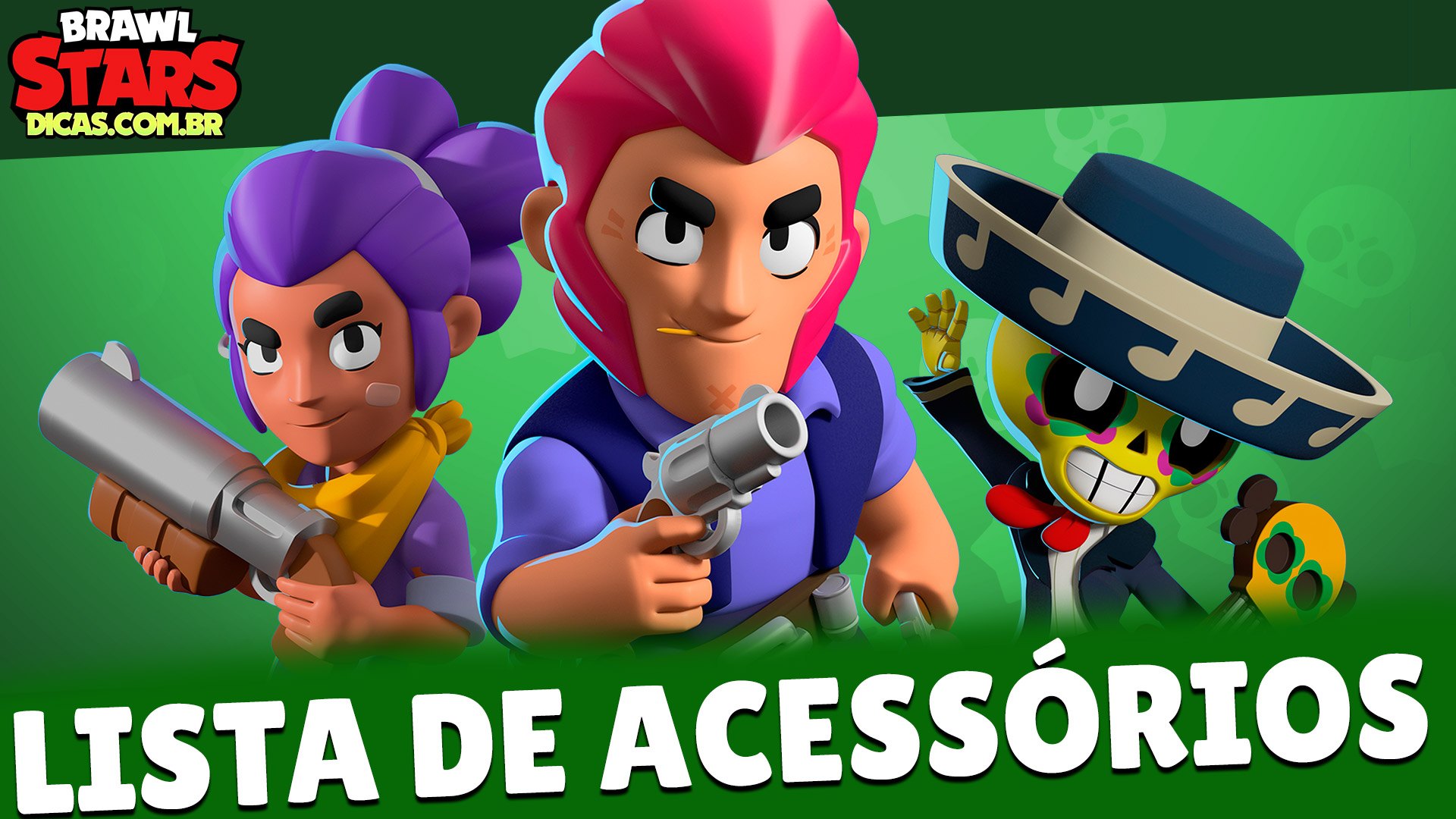 Todos 33 Acessorios Dos Brawlers Brawl Stars Dicas - bibi brawl stars perto e branco