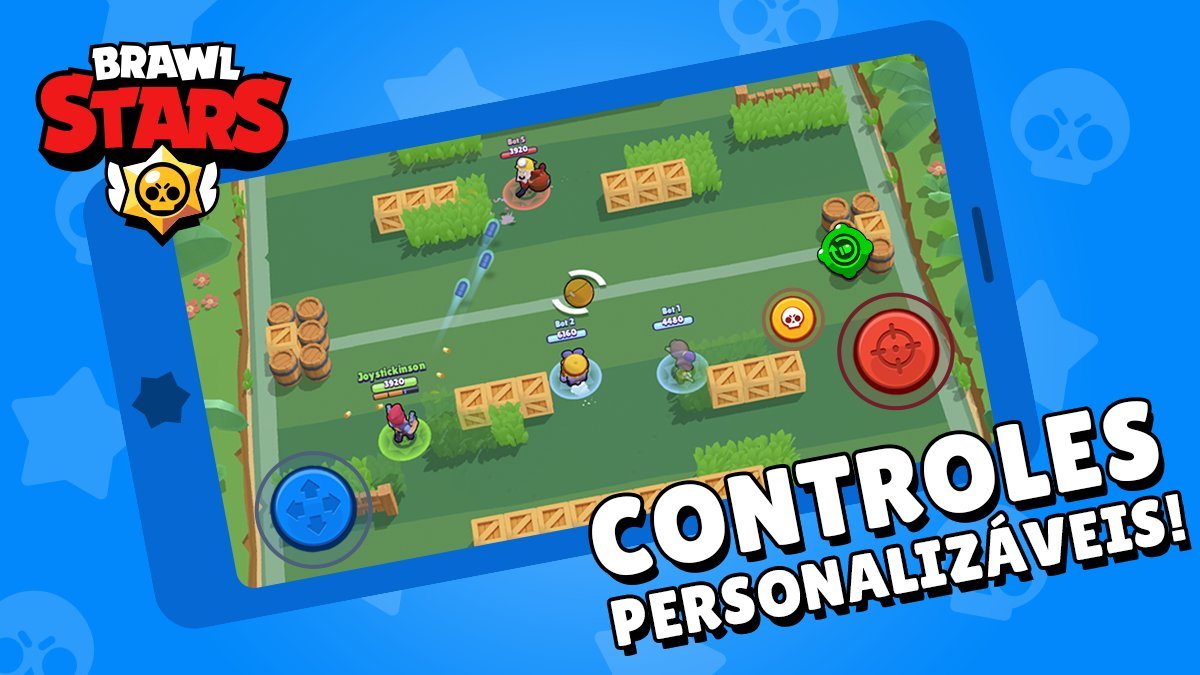 Novidade Controles Personalizaveis Disponiveis Com Nova Atualizacao Opcional Brawl Stars Dicas - botoes brawls star