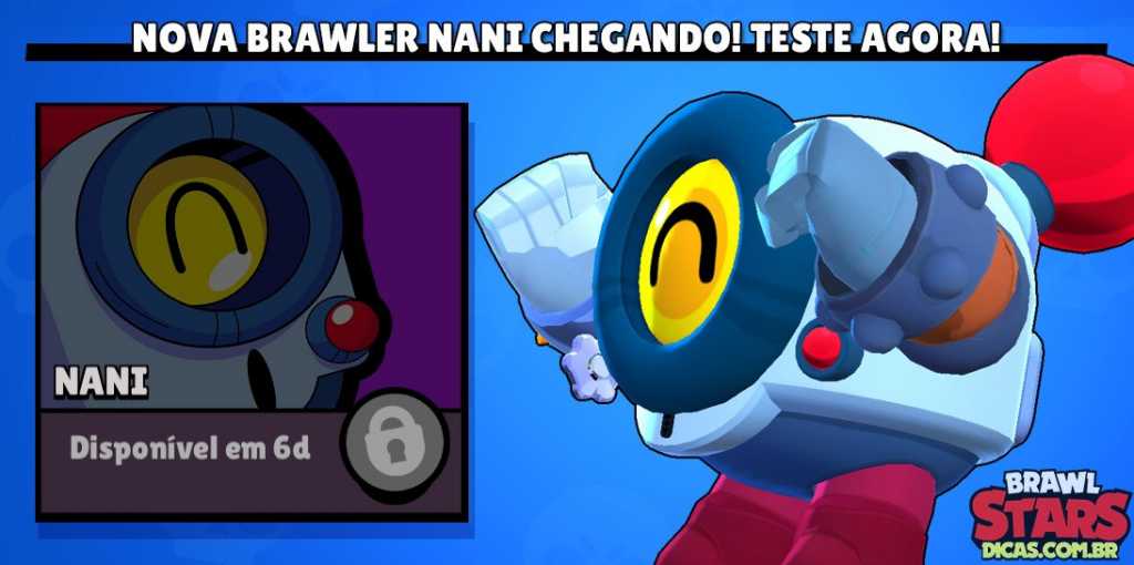 Jogar com a Nova Brawler Nani AGORA! | Brawl Stars Dicas