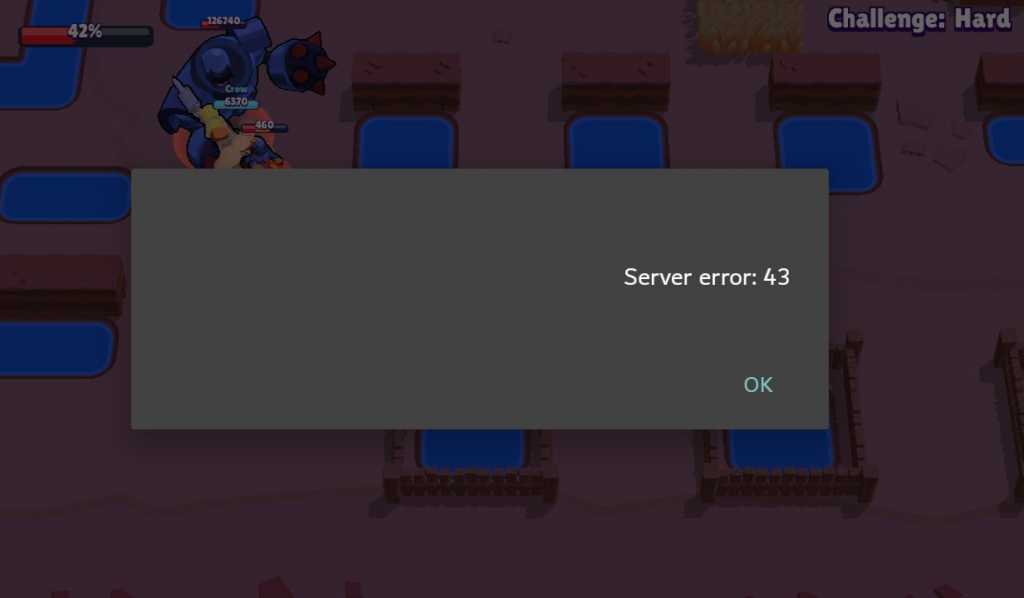 Server Error 43 durante o Robô Chefão trava o jogo
