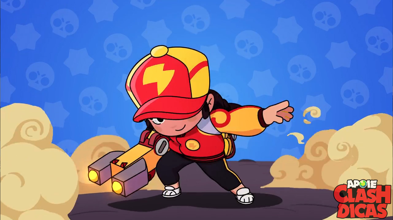 Jessie Brawl Stars Dicas - desenho da jessie com a torreta do brawl stars