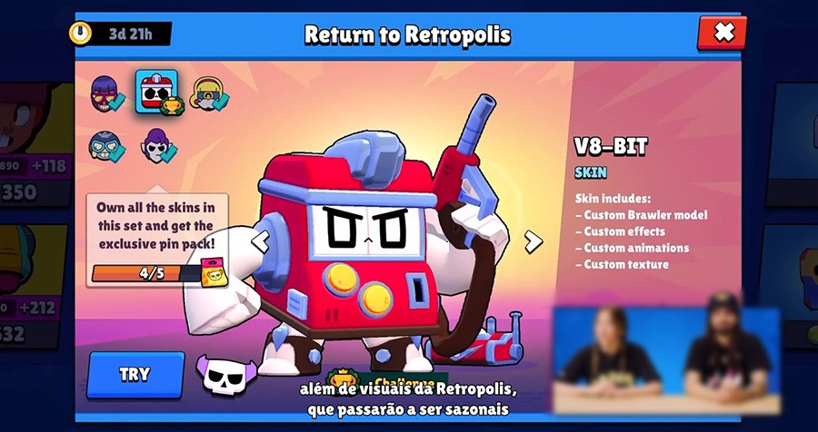 Brawl Stars:Novo mapa,nova brawler e novas skins para Barley,Brock e Carl