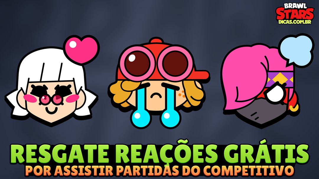 Reações Grátis no Brawl Stars