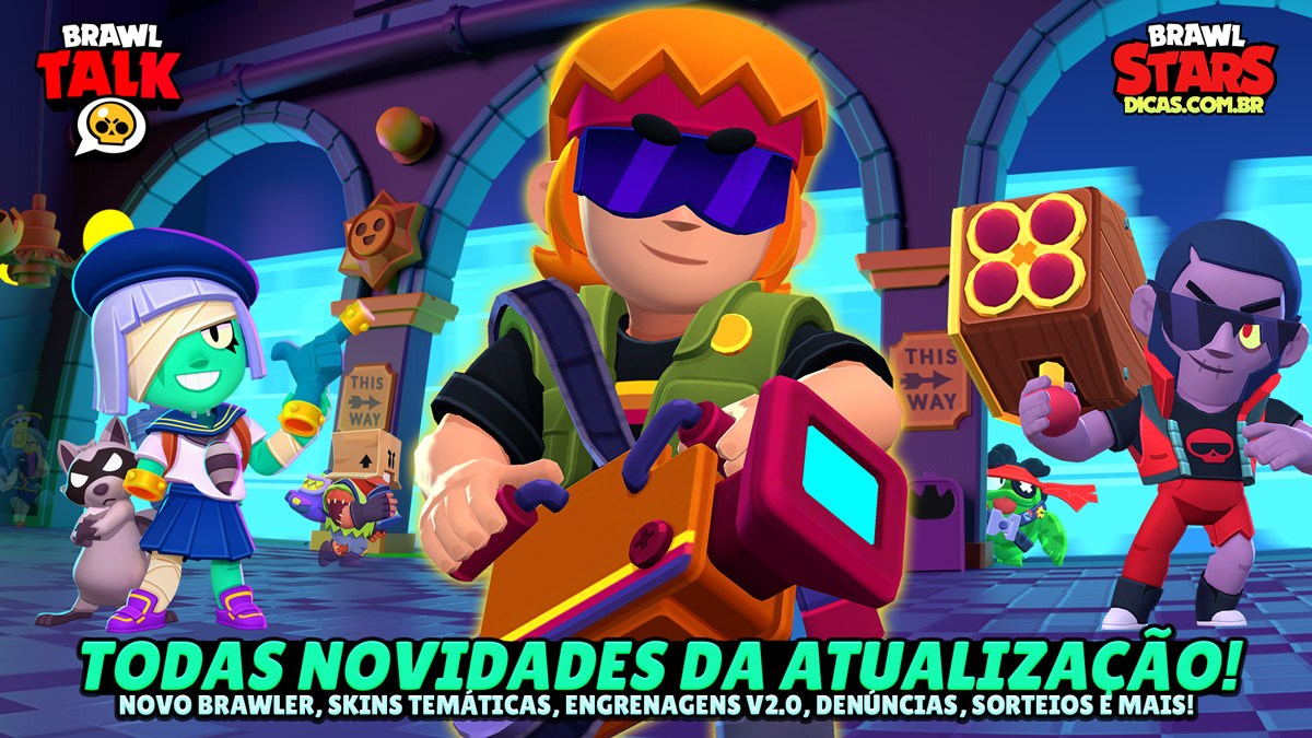 NOVO BRAWLER, NOVO MODO DE JOGO, NOVAS SKINS E MUITO MAIS NA NOVA  ATUALIZAÇÃO DO BRAWL STARS 