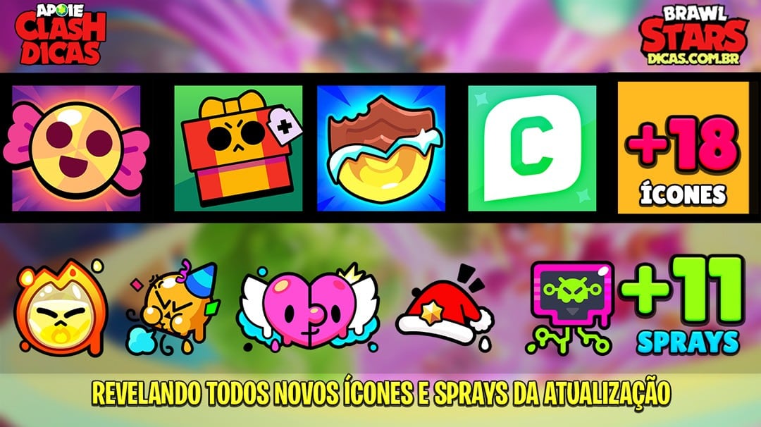 16 Novos Sprays e 22 Ícones de Perfil na Atualização de Dezembro