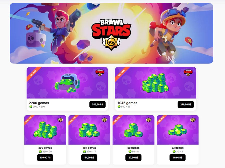 Supercell Store Compre Gemas com bônus Brawl Stars Dicas