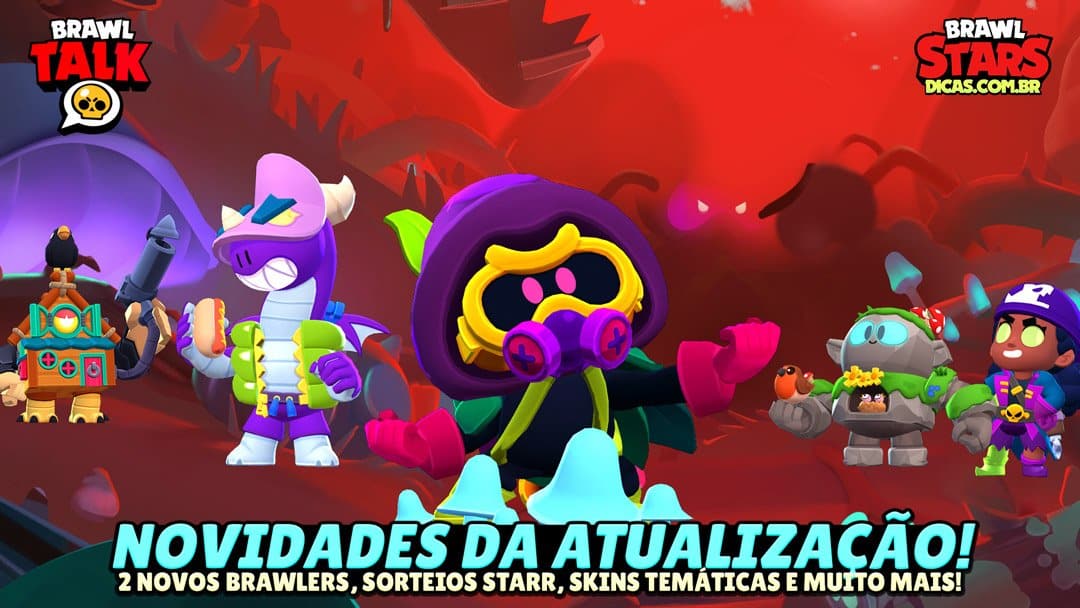 Brawl Talk apresenta Novos Brawlers Cordelius e Doug, Skins Temáticas e Sorteios