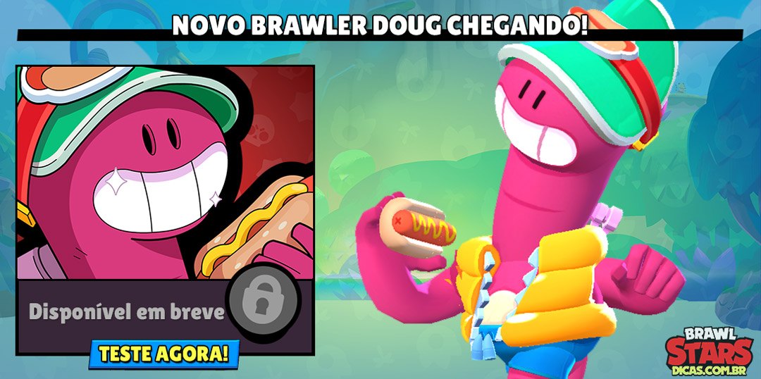 Novo Brawler Doug disponível para teste no Brawl Stars