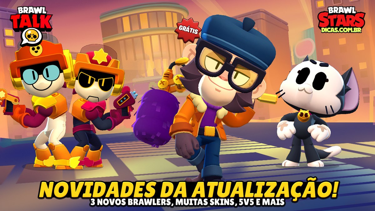 3 Novos Brawlers, Muitas Skins, 5v5 e Mais – Brawl Talk de Dezembro/2023