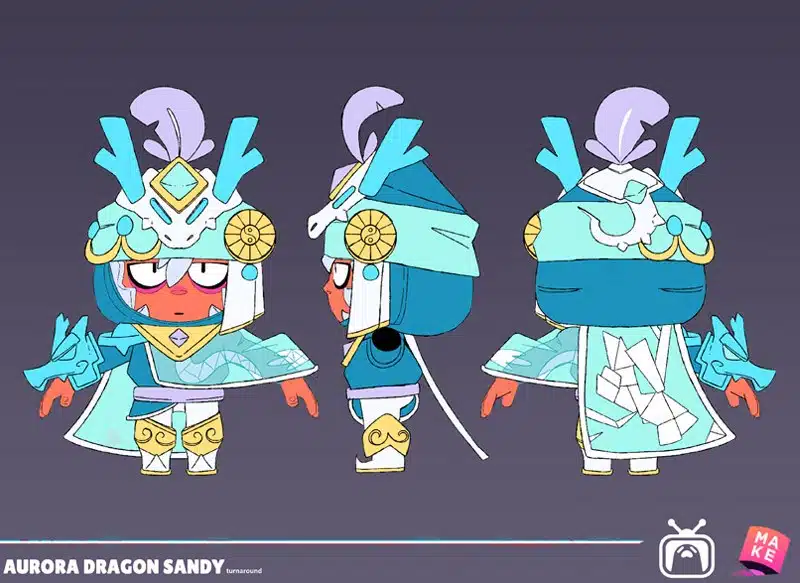 "Sandy Aurora Dragon" - A Aventura China do Sandy Sandy Aurora Dragon - Skin do Sandy no Supercell Make