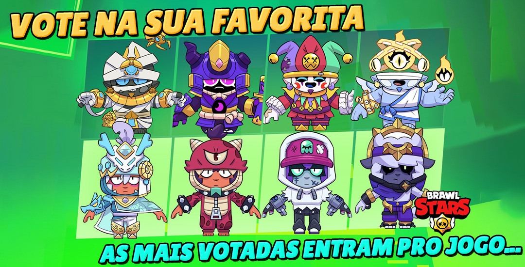 Votação Épica: Escolha as Próximas Skins do Sandy & Eugênio no Supercell Make!