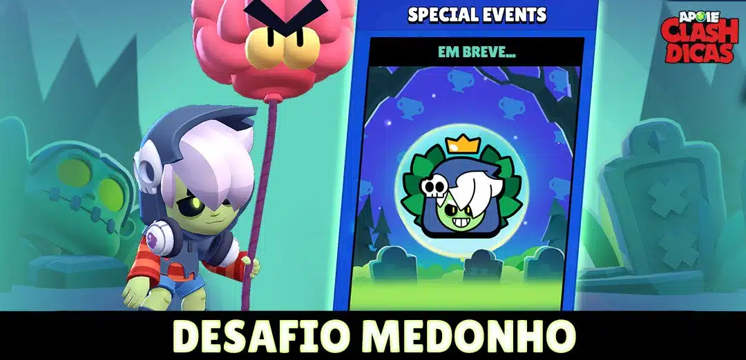 Desafio Medonho no Brawl Stars: Ganhe a Skin do Gus de Graça!