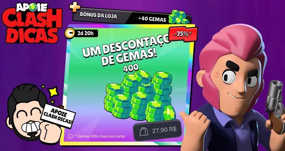 Gemas com Super Descontos na Black Friday de Brawl Stars Pacotes de Gemas com Super Descontos