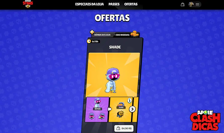 Vantagem ao comprar o Brawler Shade na Supercell Store