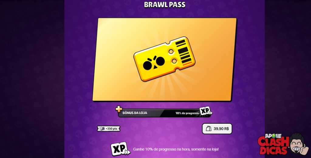 Brawl Pass Básico na Supercell Store com ID Rewards