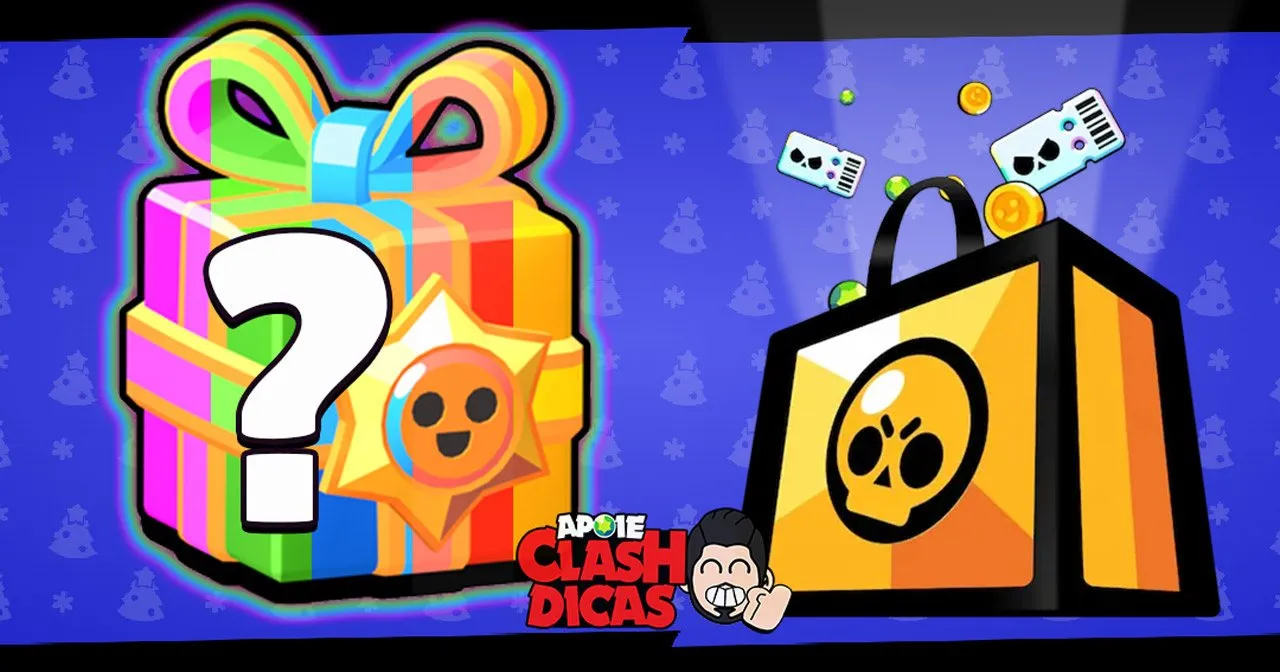 Presentes de Natal Grátis no Brawl Stars