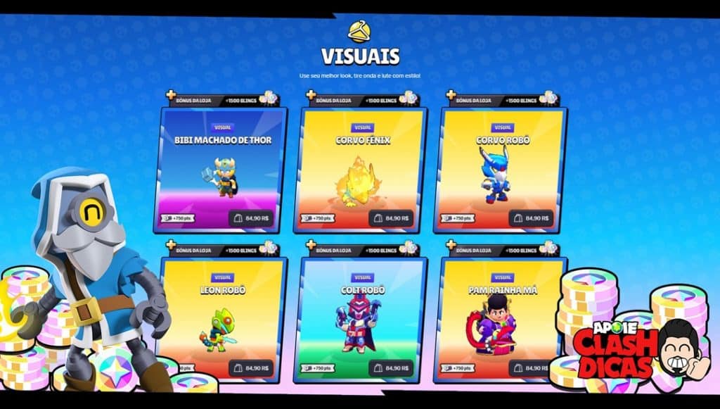 🎨🛒 31 Skins na Supercell Store de Brawl Stars com Bônus em Blings 🔥 ...