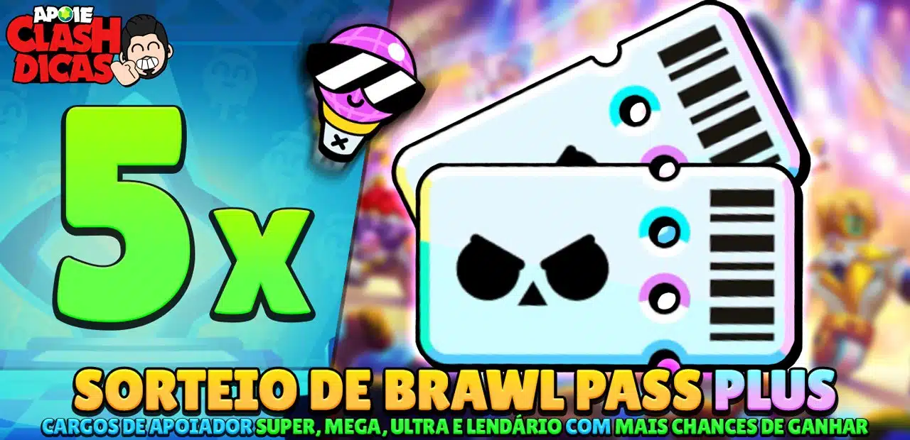 Brawl Pass Plus grátis? Veja como participar dos sorteios!