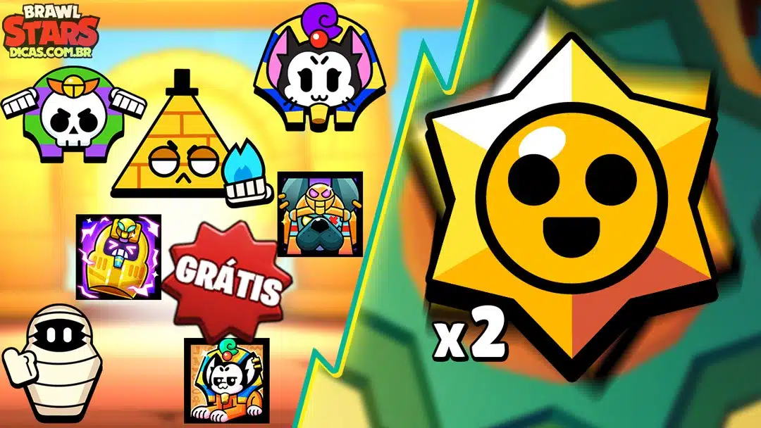 Reação Grátis no Brawl Stars + Sorteios em Dobro e Brindes Diários!