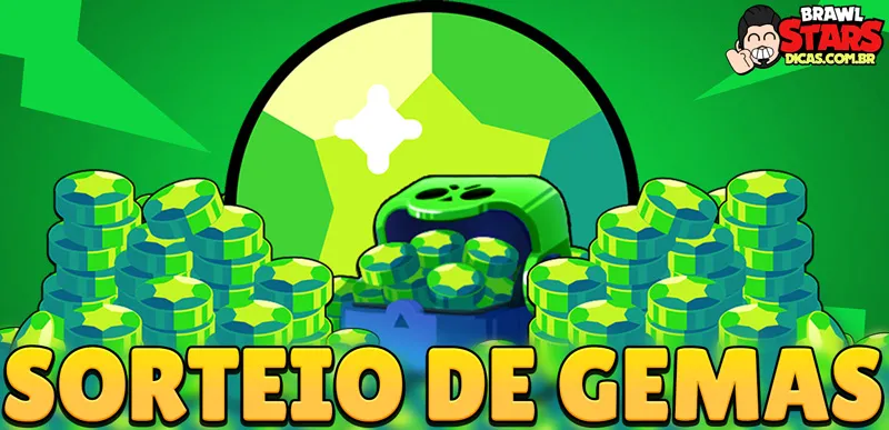 Sorteio de gemas Brawl Stars