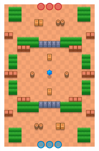Mapa Estação Seca no modo Caça-Estrelas Mapa Dry Season no modo Bounty