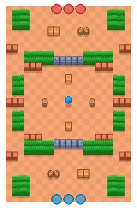 Mapa Estação Seca no modo Caça-Estrelas Mapa Dry Season no modo Bounty