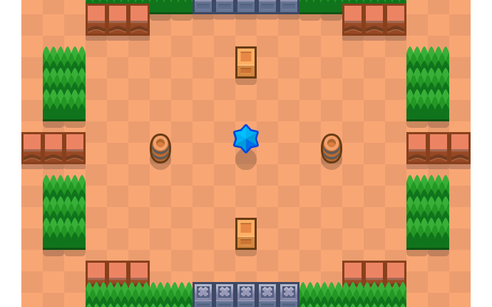 Mapa Estação seca Caça-Estrelas Mapa Estação seca Caça-Estrelas Brawl Stars