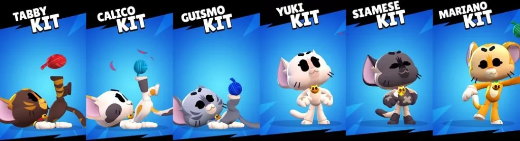 Скины «Международный день кошек» бравл старс 62.250