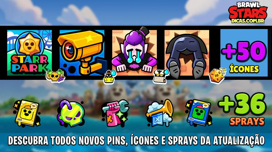 Todos os Cosméticos da Atualização de Junho no Brawl Stars