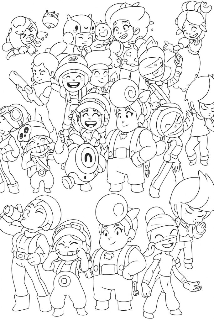 🎨🌟 Desenhos de Brawl Stars para Colorir 🖌️Brawlers, Skins & Mais ...
