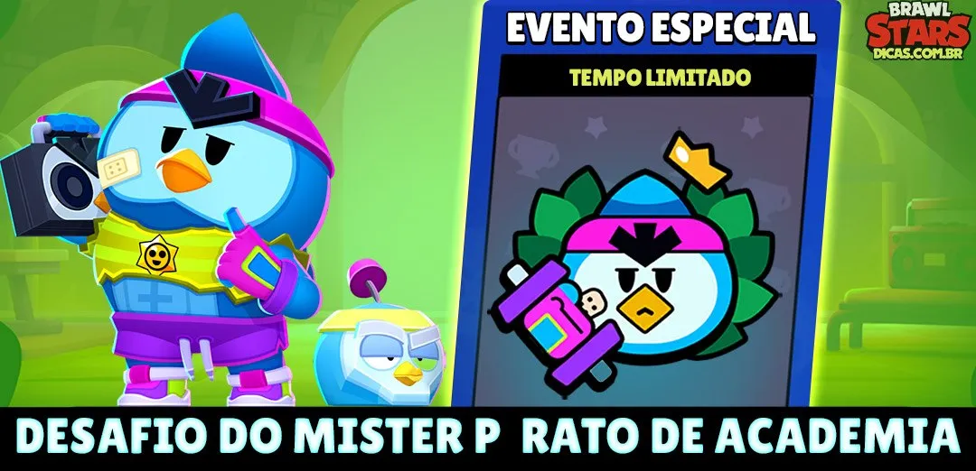 Desafio Fitness: Ganhe Skin Mr. P Rato de Academia em 8 Dias!