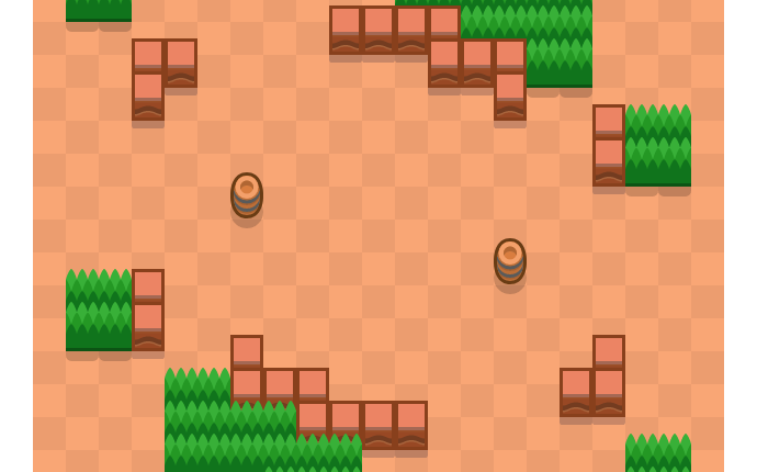 Mapa Duplo nível de Nocaute do Brawl Stars