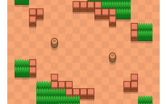 Mapa Duplo nível de Nocaute do Brawl Stars