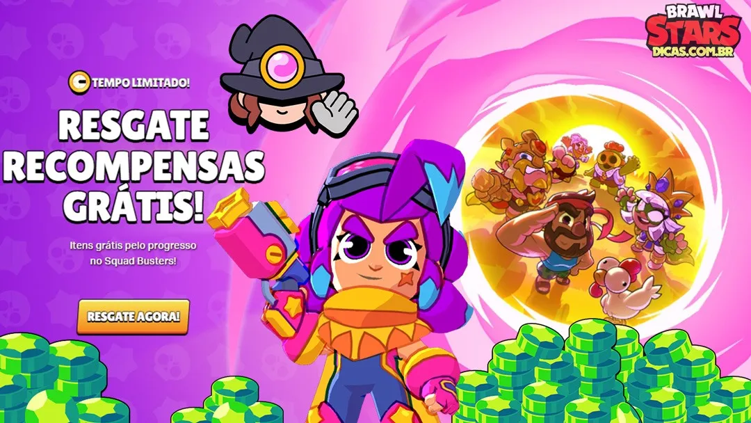Squad Busters Encerra: Ganhe até 480 Gemas + Skin Shelly Grátis!