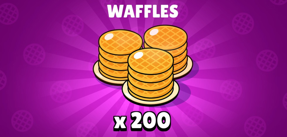 Códigos de Resgate 200 Waffles Grátis 200 Waffles Grátis no Brawl Stars
