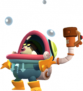 Wiki completa do Brawler Glowbert Poderes de Estrela, Acessórios e Hipercarga do Brawler Glowbert