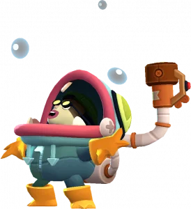 Wiki completa do Brawler Glowbert Poderes de Estrela, Acessórios e Hipercarga do Brawler Glowbert