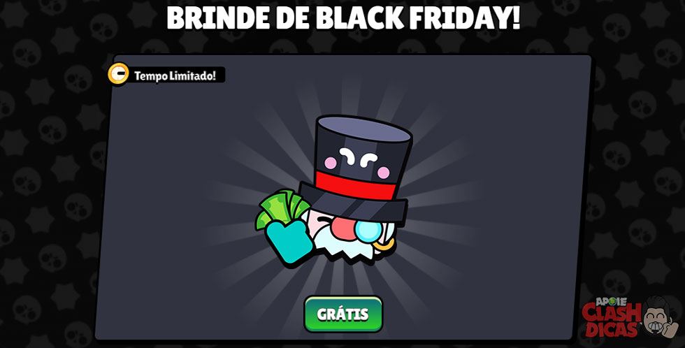 Tela resgate Pin Gale Black Friday na Supercell Store