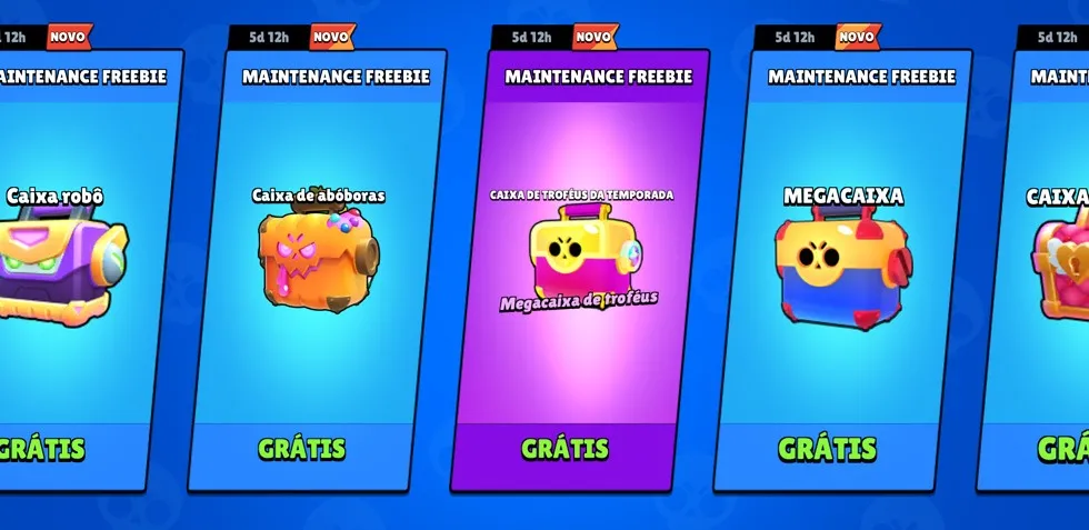 5x Caixas Grátis no Brawl Stars AGORA
