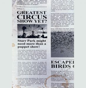 Recorte Jornal Sirius Starr Circus Brawl Stars