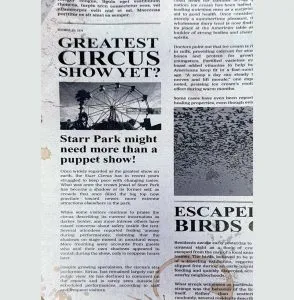 Recorte Jornal Sirius Starr Circus Brawl Stars