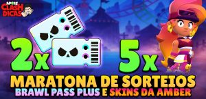 Maratona de Sorteios: Brawl Pass Plus e Skins — Participe Agora!