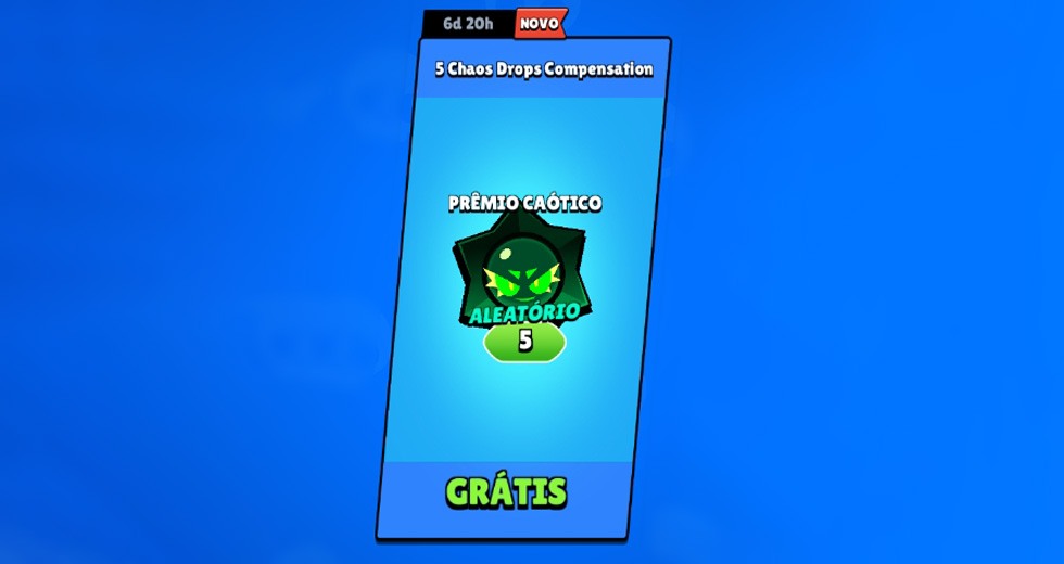 Compensação chegou: 5 Drops Caóticos grátis na Loja