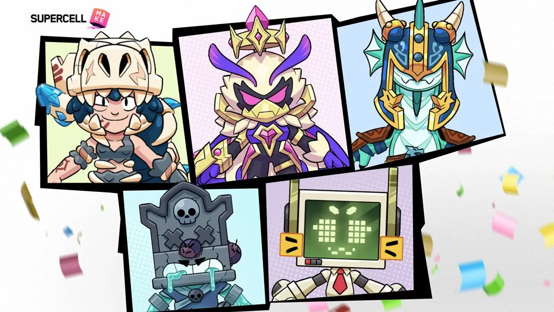 6 Skins Vencedoras do Supercell Make Reveladas